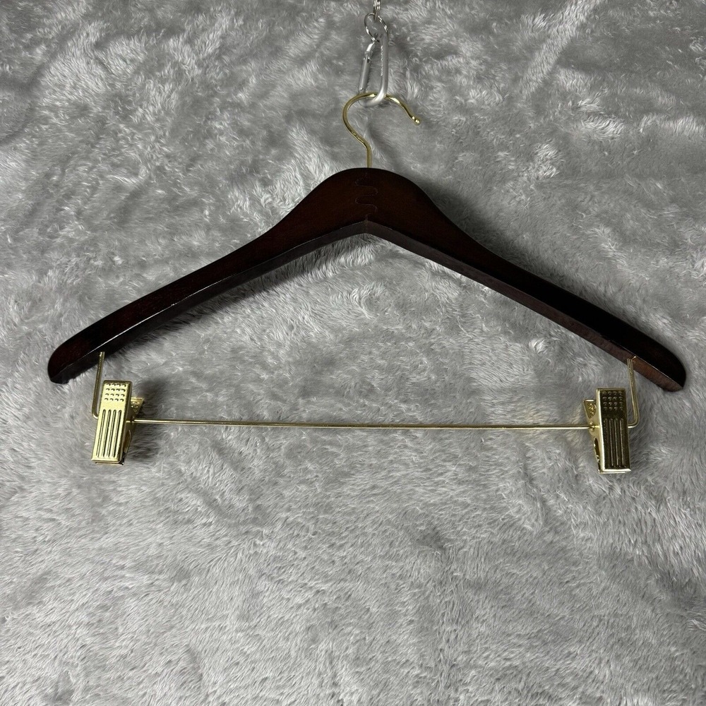 Luxury Wooden Suit Hangers Ralph Lauren Designer Closet Boutique Display Decor - Picture 6 of 6